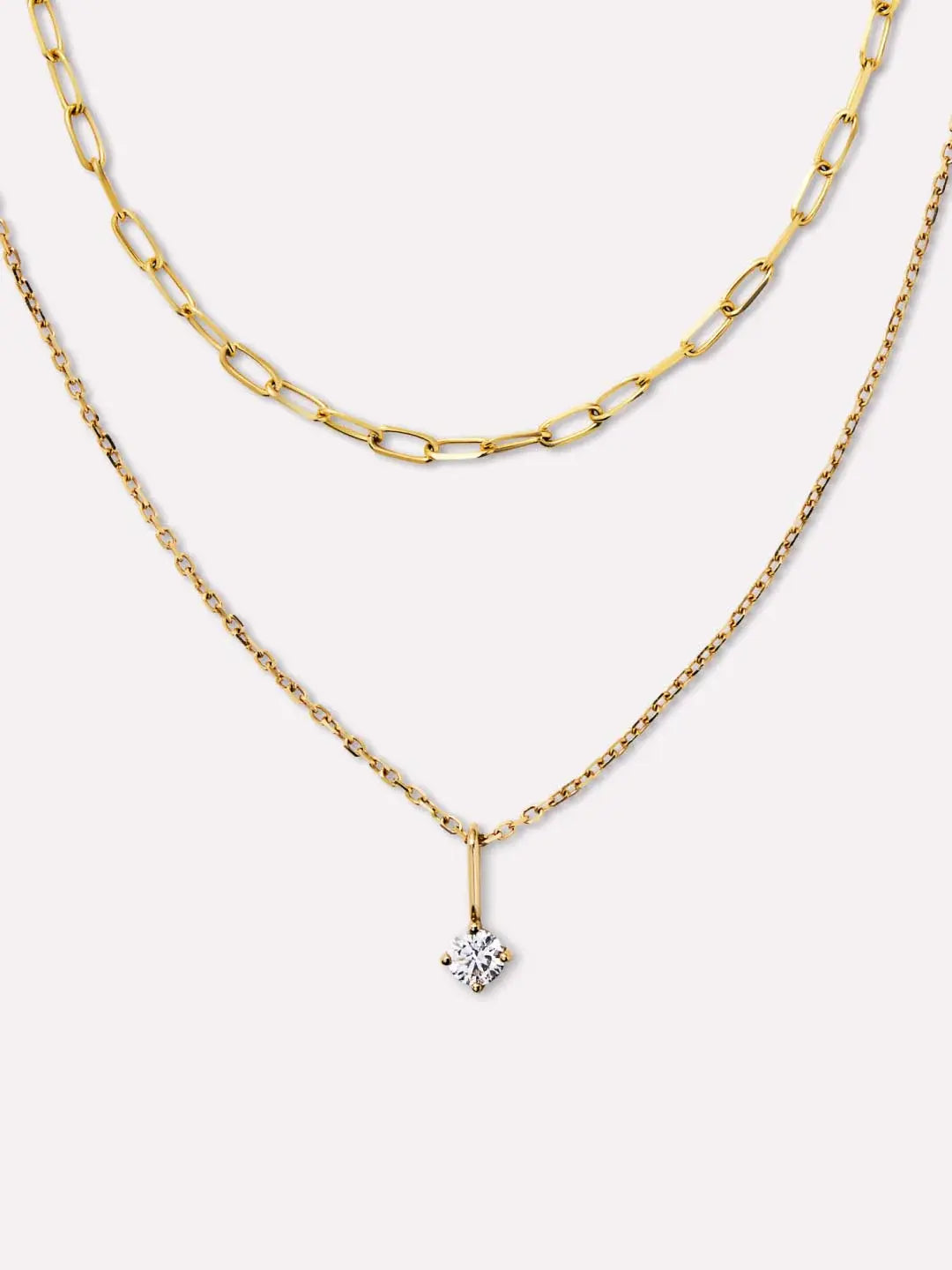 Elegante Gouden Diamanten Ketting