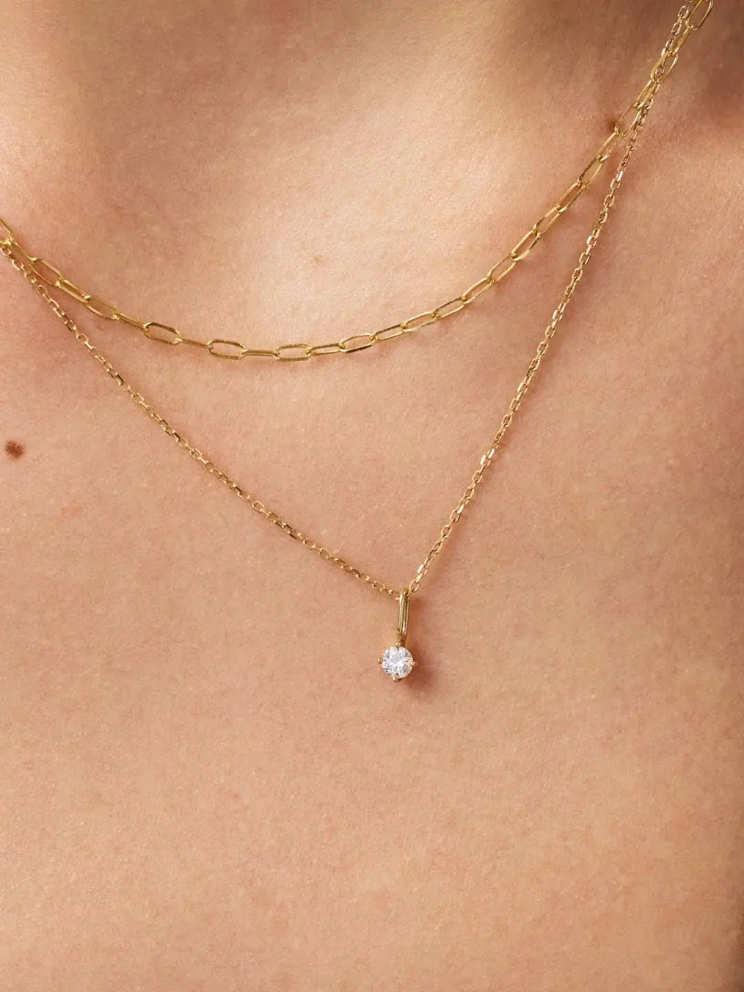 Elegante Gouden Diamanten Ketting
